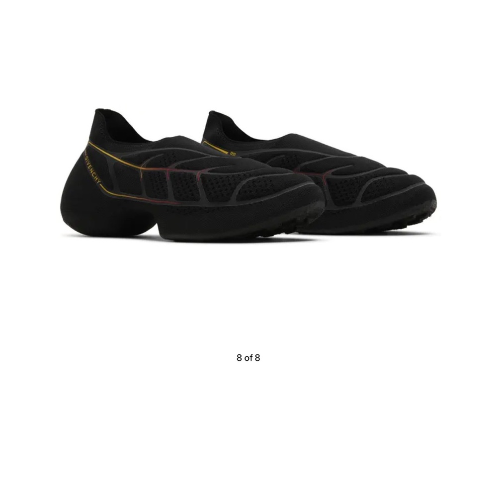 GIVENCHY men's tk-360 plus sneakers in black/yellow